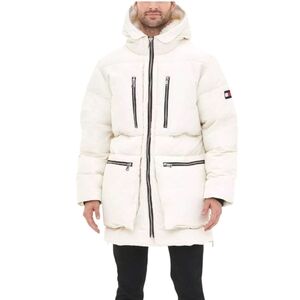 Tommy Hilfiger Quilted Parka Jacket, Sherpa Lined Hood